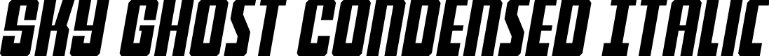 Sky Ghost Condensed Italic