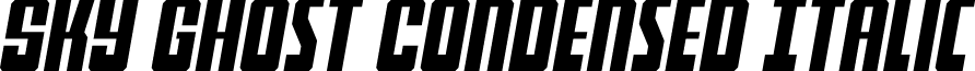 Sky Ghost Condensed Italic