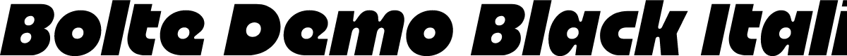 Bolte Demo Black Italic