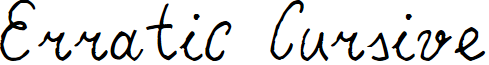 Erratic Cursive