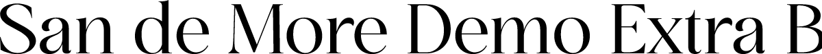San de More Demo Extra Bold