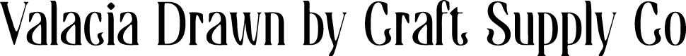 Valacia Vintage Demo Drawn