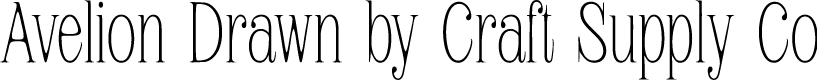 Avelion Vintage Demo Drawn