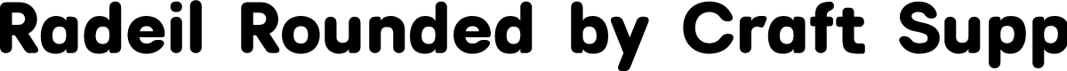 Radeil Rounded Demo Regular