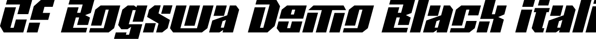CF Bogswa Demo Black Italic