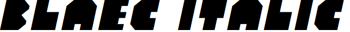 Blaec Italic