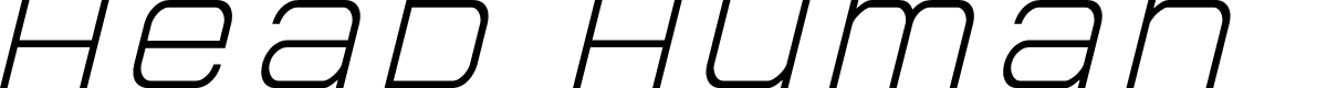 Head Human Title Italic