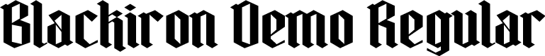 Blackiron Demo Regular