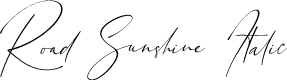 Road Sunshine Italic