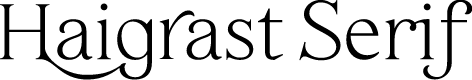 Haigrast Serif PERSONAL USE Regular