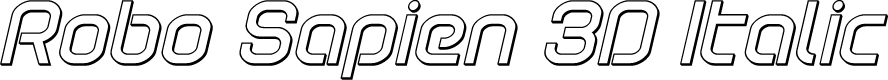 Robo Sapien 3D Italic