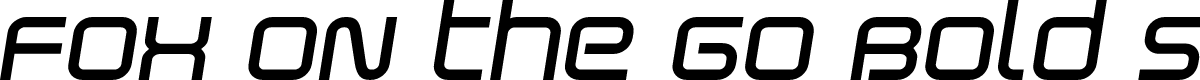 Fox on the Go Bold Semi-Italic