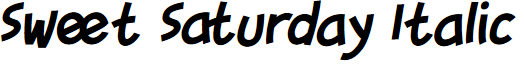 Sweet Saturday Italic