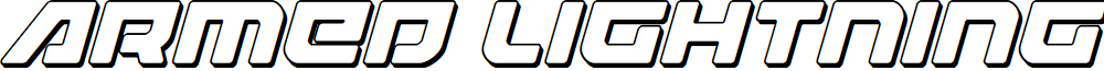 Armed Lightning 3D Italic
