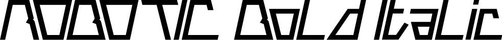 ROBOTIC Bold Italic