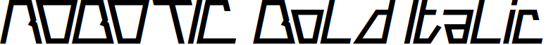 ROBOTIC Bold Italic