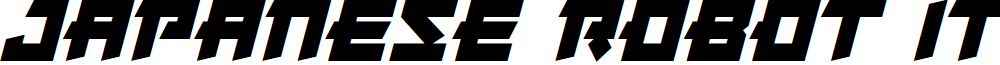 Japanese Robot Italic