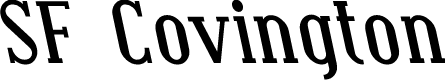 SF Covington Rev Bold Italic