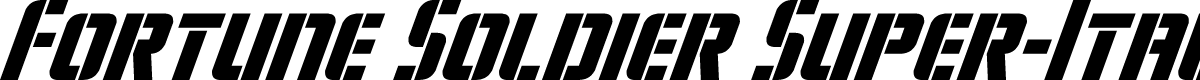 Fortune Soldier Super-Italic