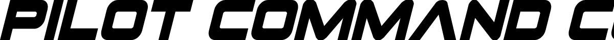 Pilot Command Condensed Italic