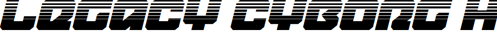 Legacy Cyborg Halftone Italic