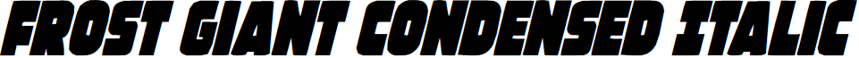 Frost Giant Condensed Italic