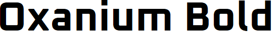 Oxanium Bold