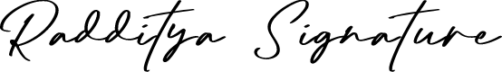 Radditya Signature