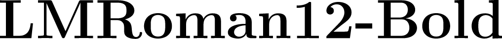 LMRoman12-Bold