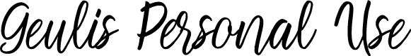 Geulis Personal Use