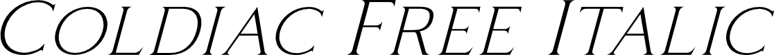 Coldiac Free Italic