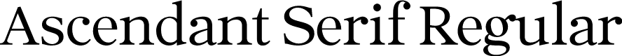 Ascendant Serif - Personal Use Regular