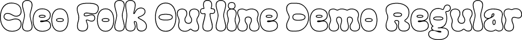 Cleo Folk Outline Demo Regular