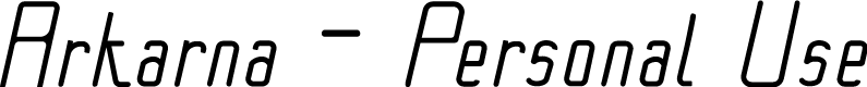 Arkarna - Personal Use