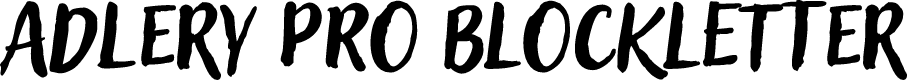 Adlery Pro Blockletter