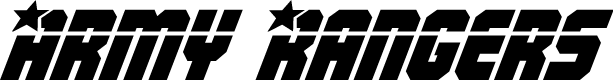 Army Rangers Laser Italic