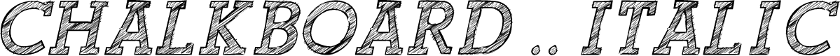 Chalkboard 2.0.0 Italic