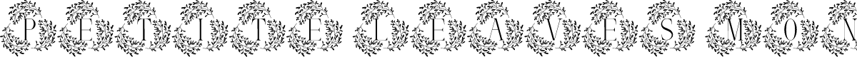 Petite Leaves Monogram