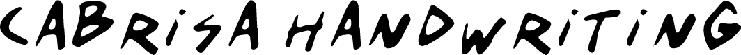 CABRISA Handwriting Personal Us Handwriting
