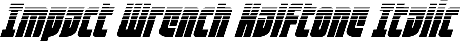 Impact Wrench Halftone Italic