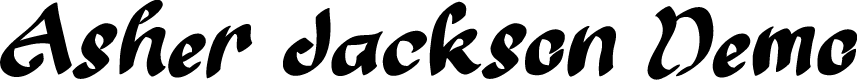 Asher Jackson Demo