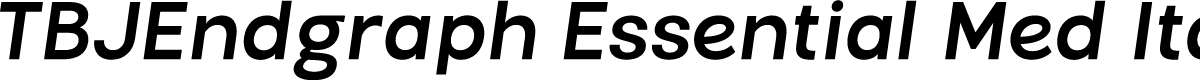 TBJEndgraph Essential Med Ita