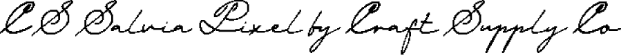 CS Salvia Pixel Regular Demo
