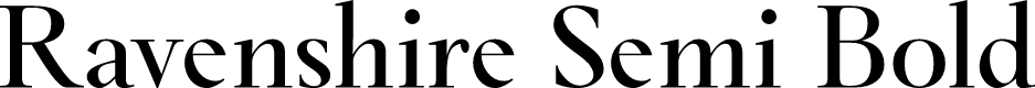 Ravenshire Semi Bold