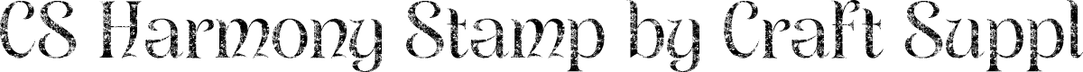 CSHarmonyStamp-Regular Demo