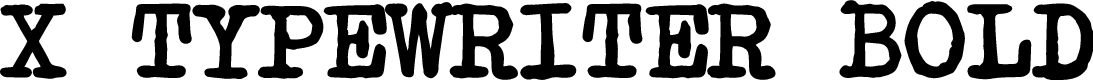 X Typewriter Bold