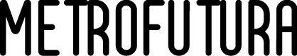Metrofutura Tall Rounded Logo  