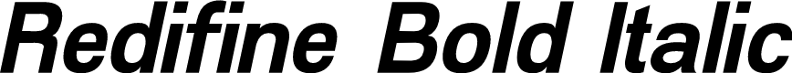 Redifine Bold Italic