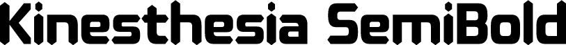 Kinesthesia SemiBold