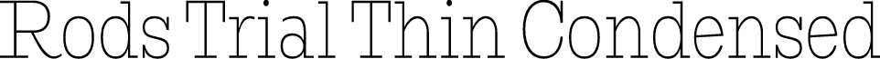 Rods Trial Thin Condensed